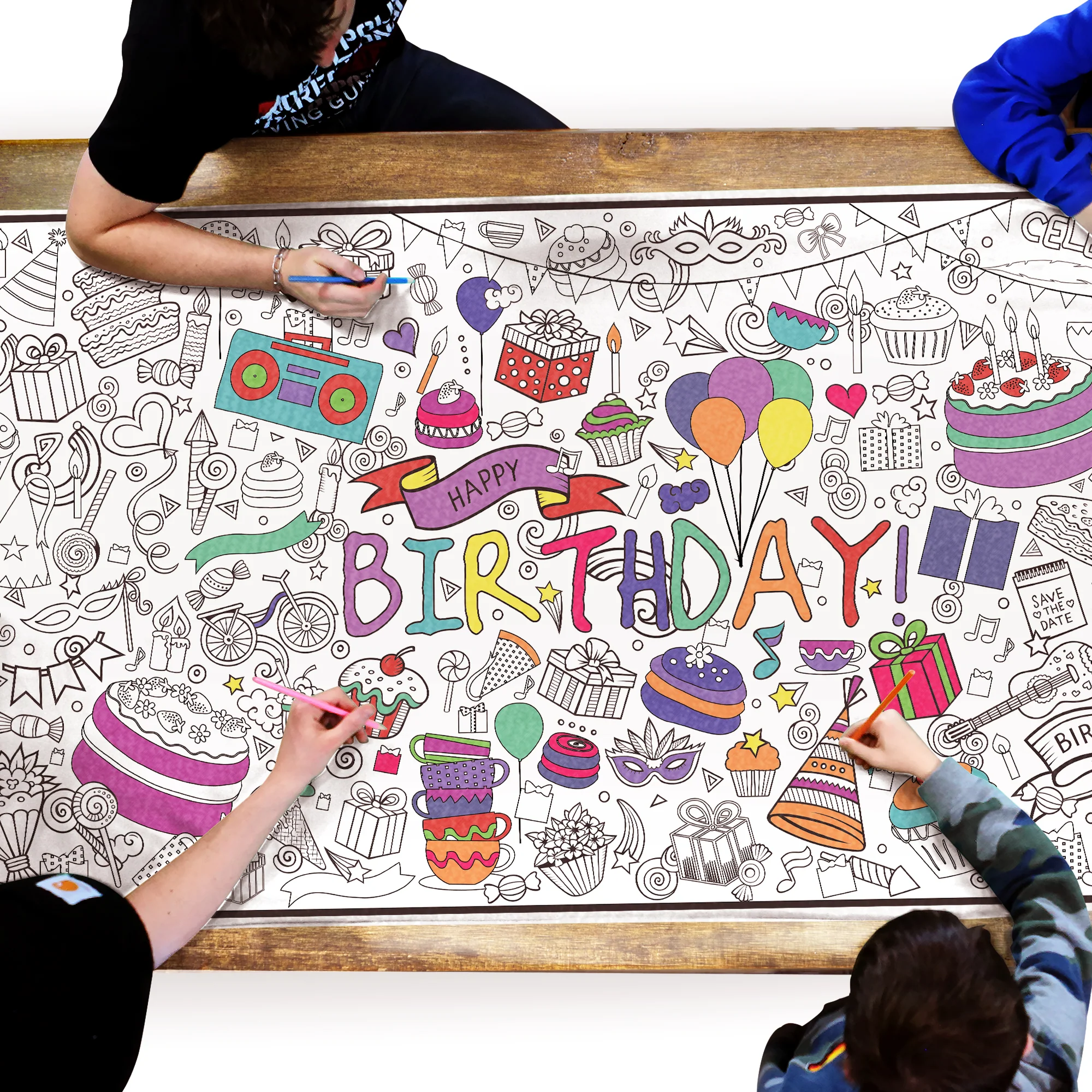 Birthday Everyday Event Poster and Banner | Large Coloring & Activity Poster for Celebrations, Kids, and Parties - Image 10