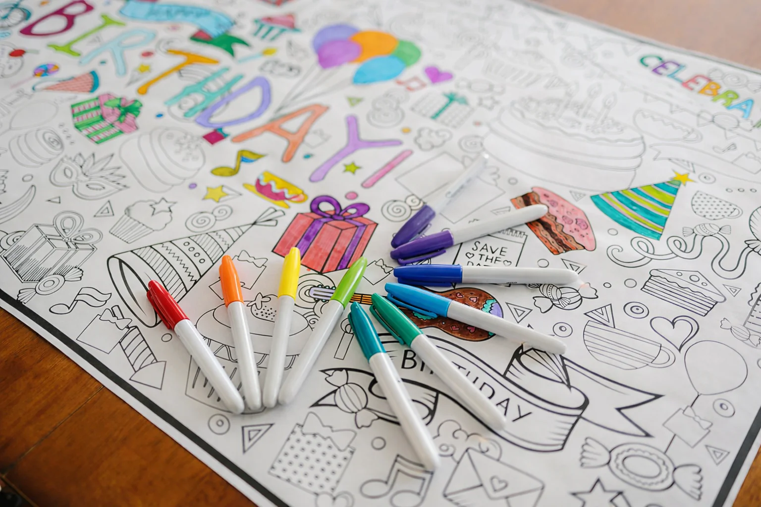 Birthday Everyday Event Poster and Banner | Large Coloring & Activity Poster for Celebrations, Kids, and Parties - Image 11