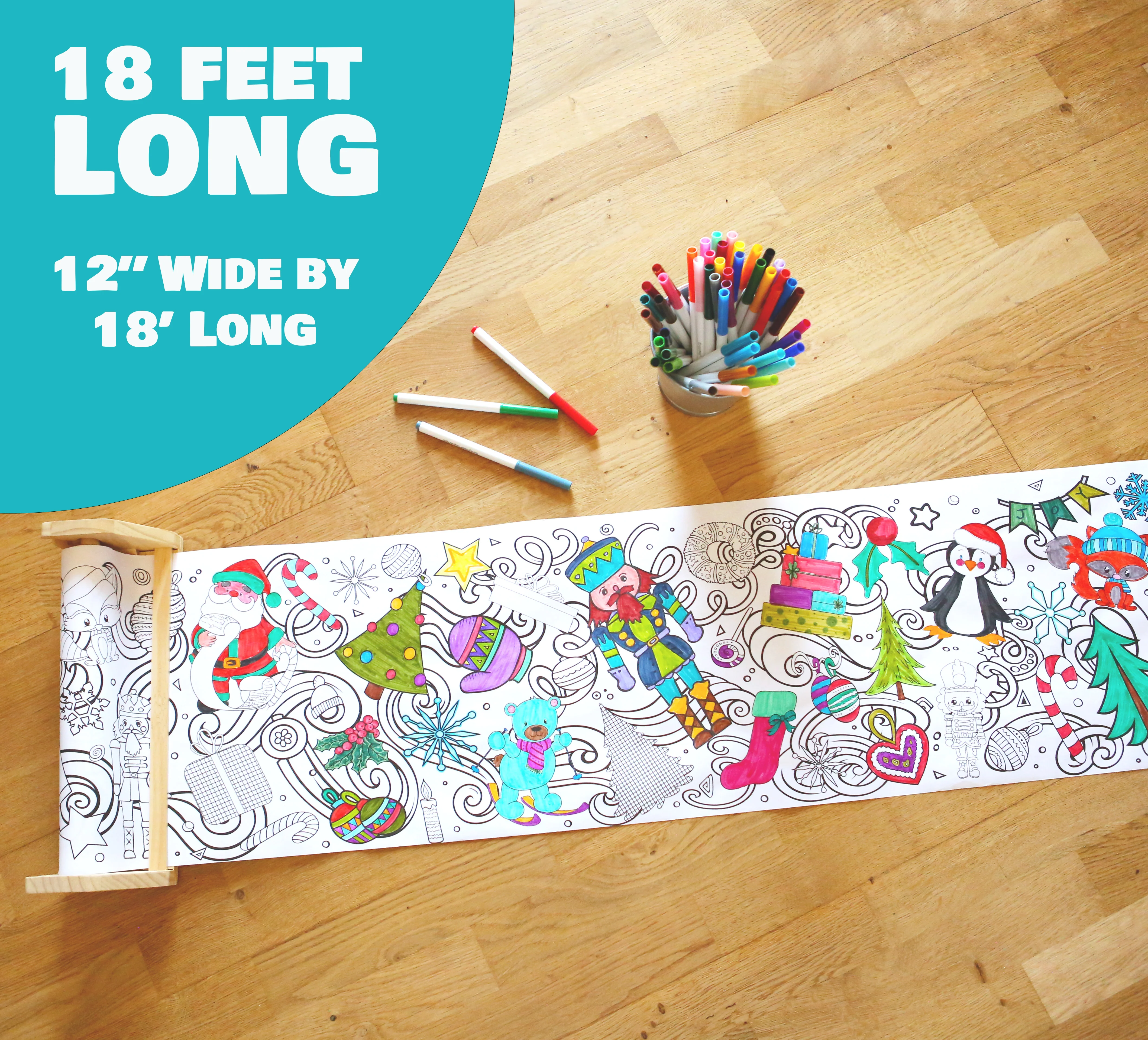Christmas Holiday 18-Foot Coloring Roll - Image 3