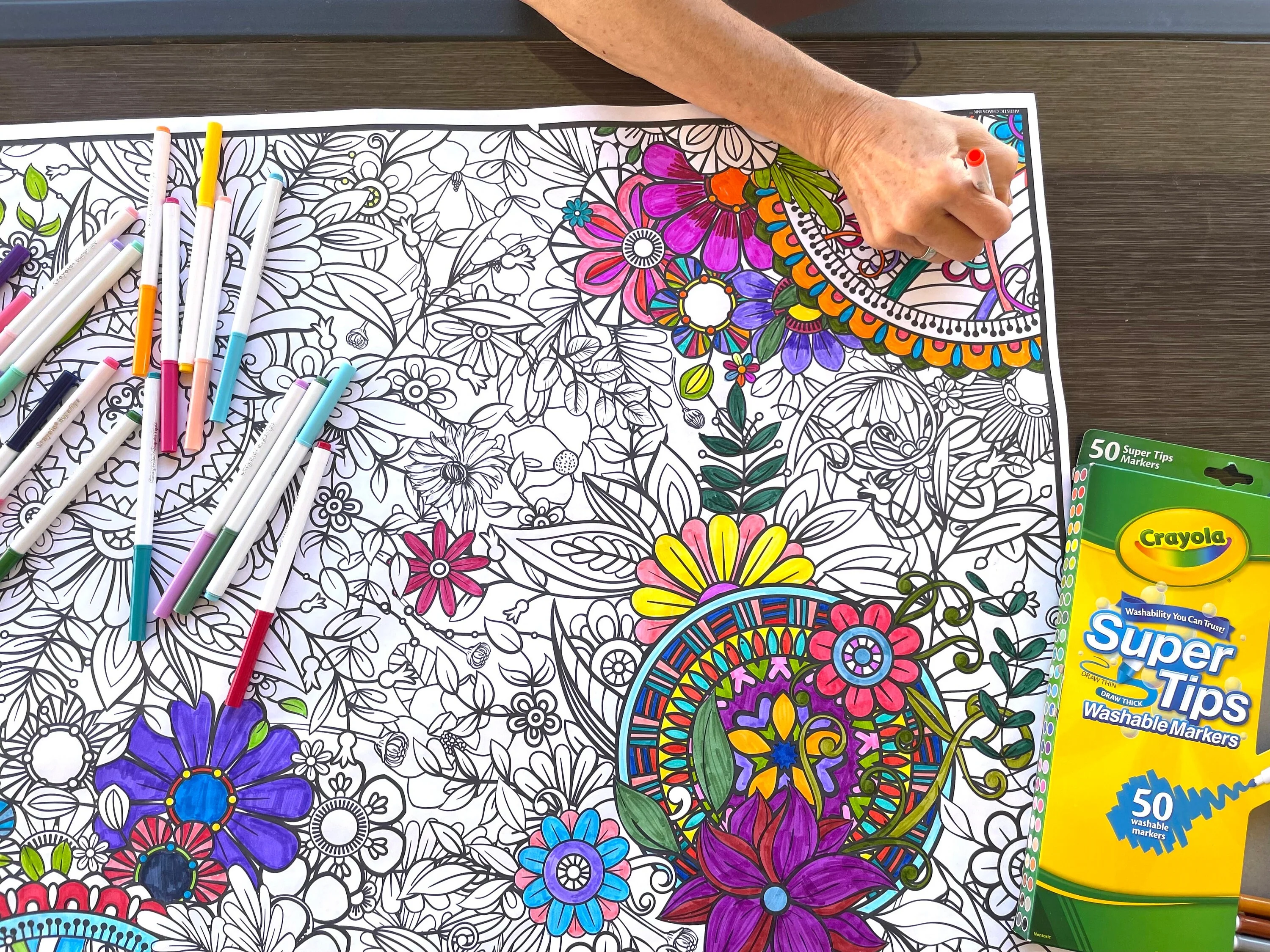 Flower Mandala Everyday Event Poster and Banner | Large Coloring & Activity Poster for Celebrations, Classrooms & families - Image 11