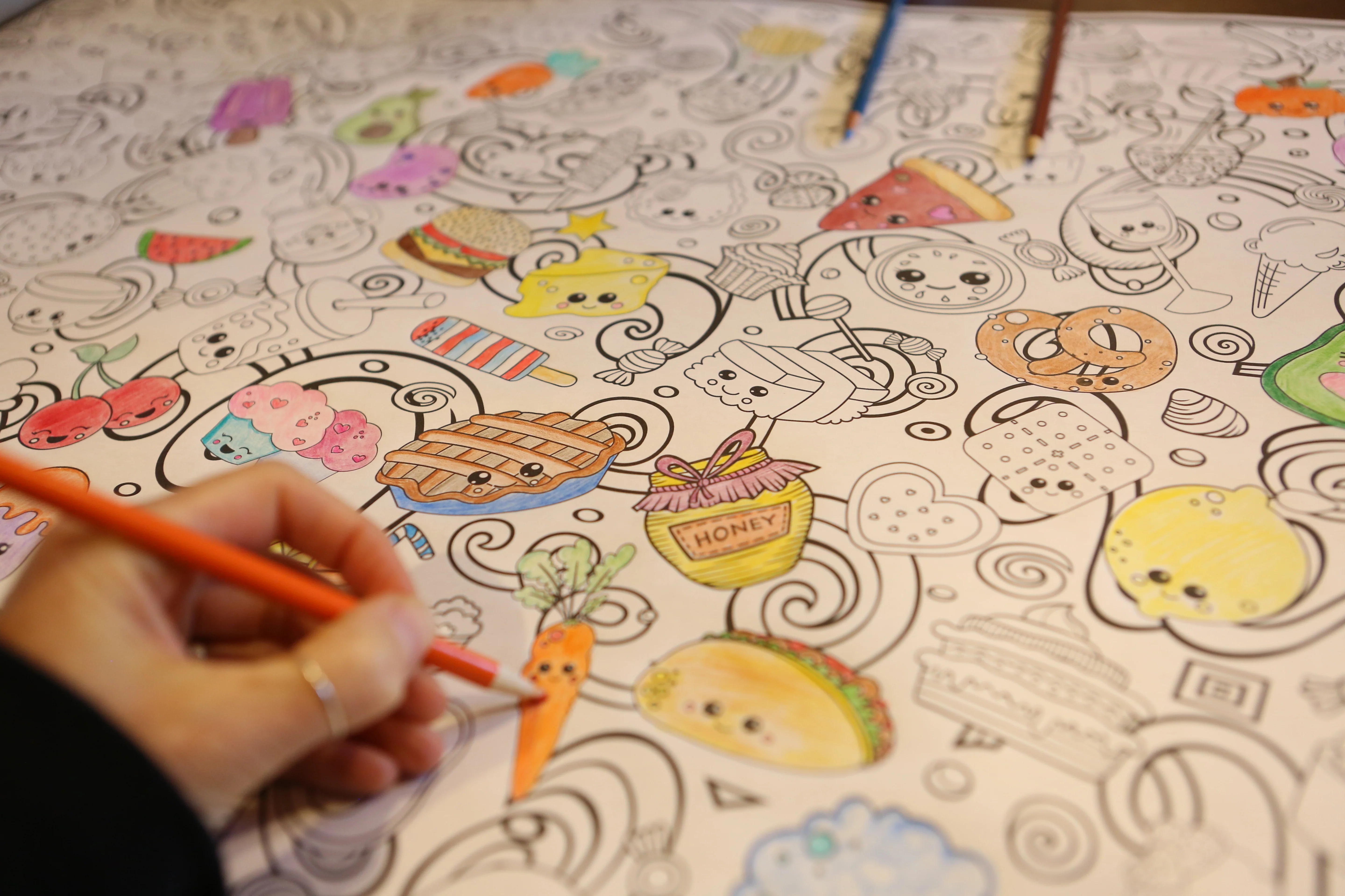 Food with Faces Everyday Event Poster and Banner | Large Coloring & Activity Poster for Celebrations, Kids, and Parties - Image 14