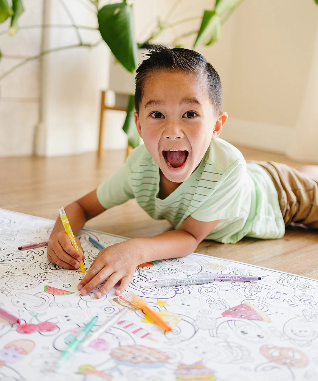 Food with Faces Everyday Event Poster and Banner | Large Coloring & Activity Poster for Celebrations, Kids, and Parties - Image 4