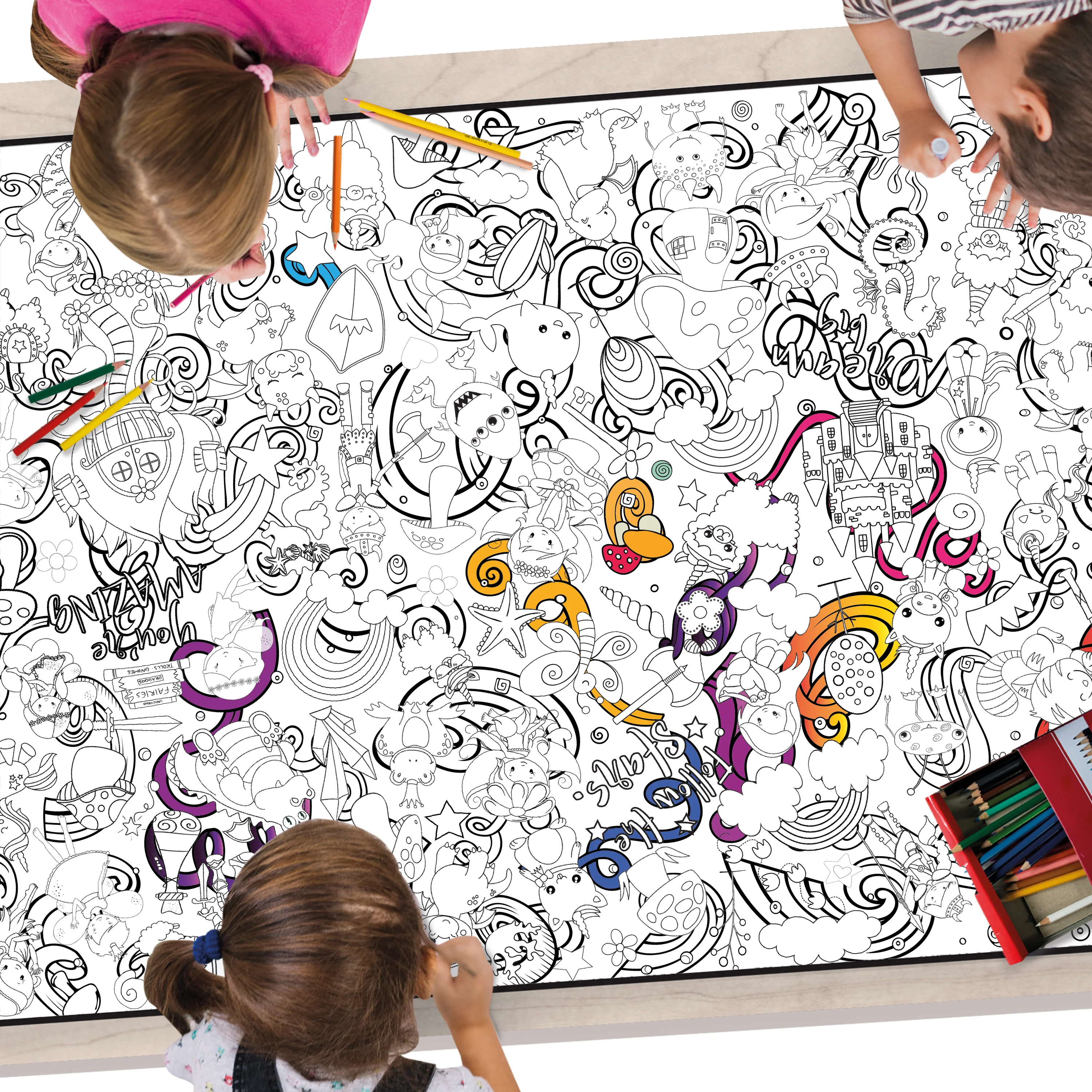 Magical Creatures Everyday Event Poster and Banner | Large Coloring & Activity Poster for Magical Celebrations, Kids, and Parties - Image 8