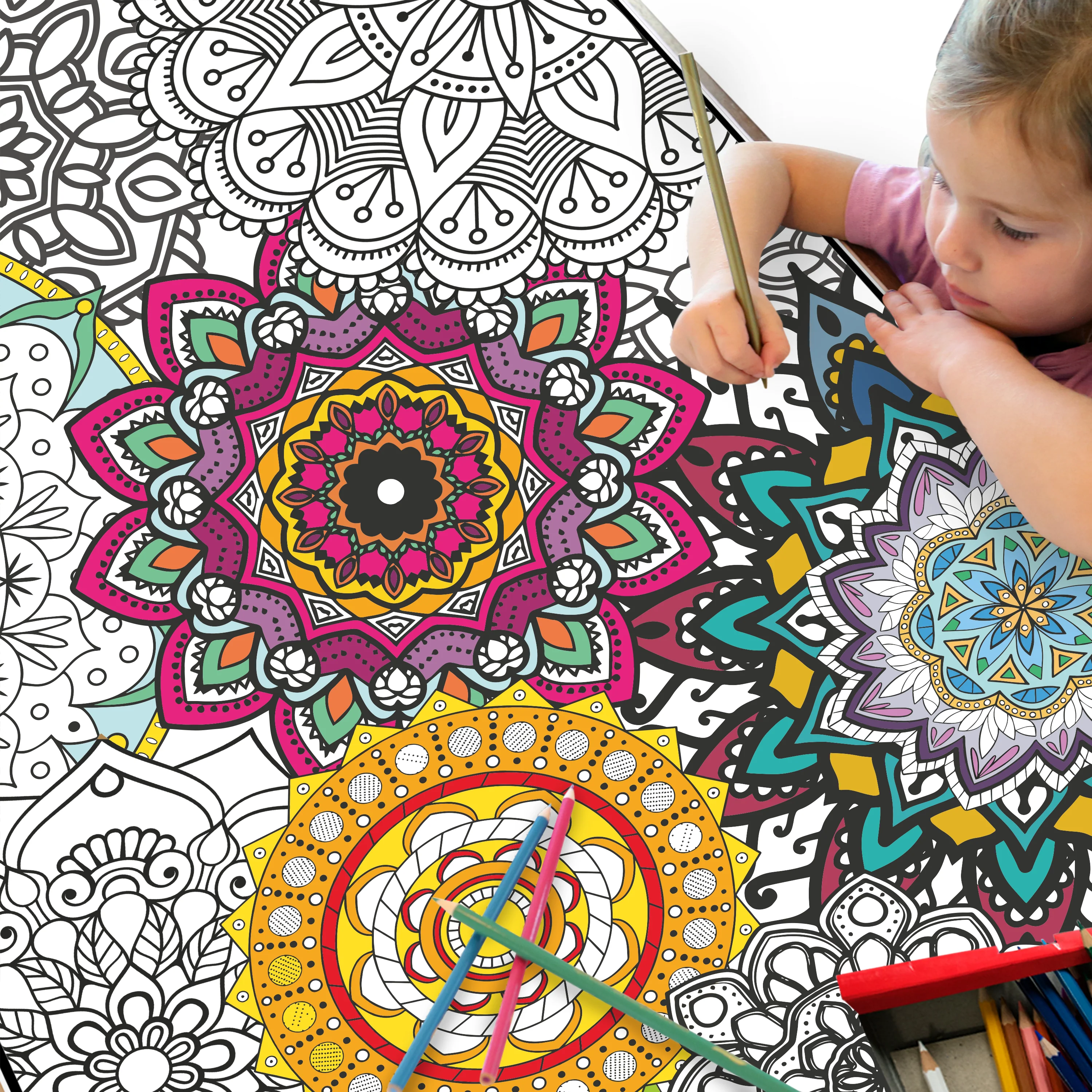 Mandala Everyday Event Banner | Large Coloring & Activity Poster for Celebrations, Classrooms & Groups - Image 11