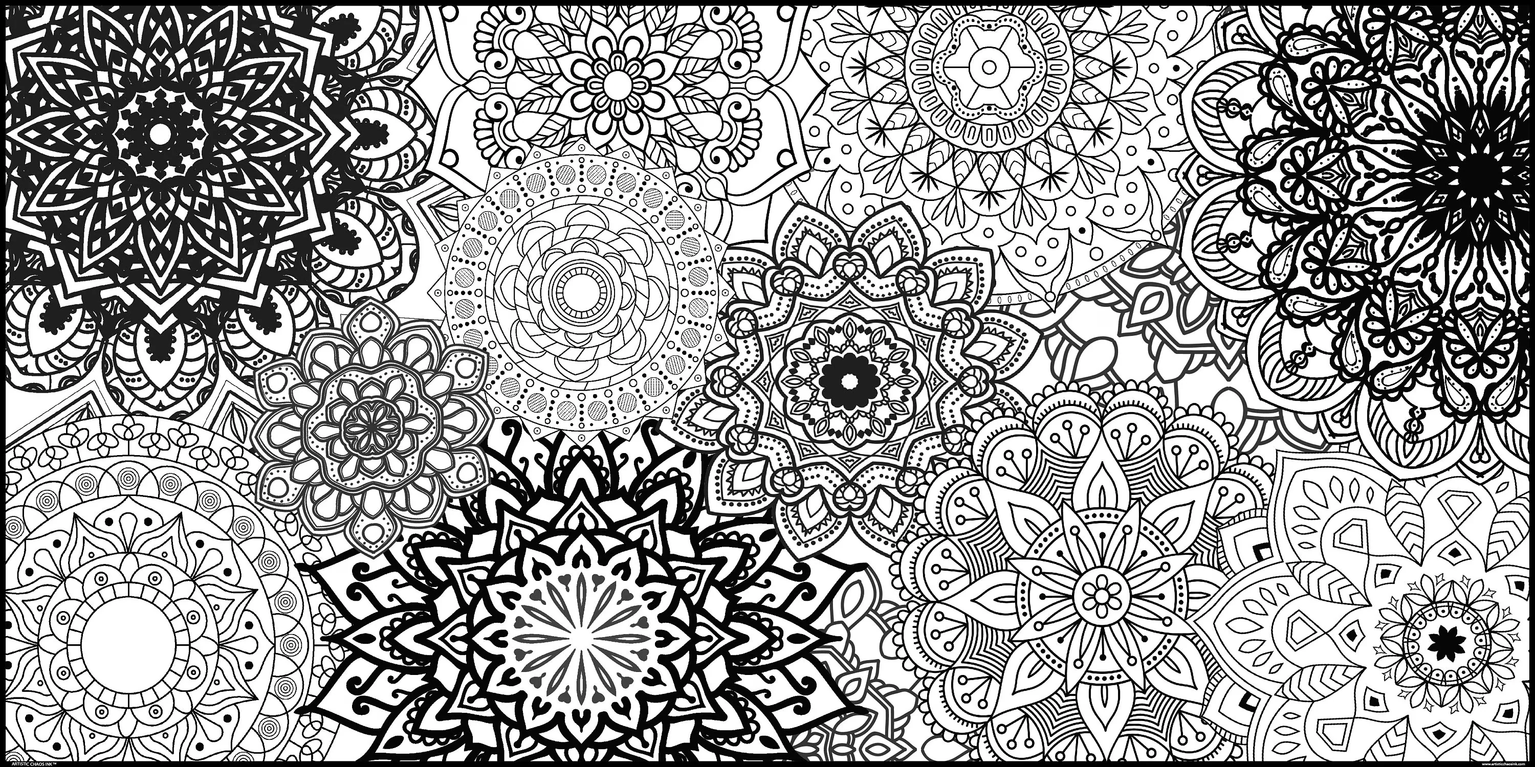Mandala Everyday Event Banner | Large Coloring & Activity Poster for Celebrations, Classrooms & Groups - Image 3
