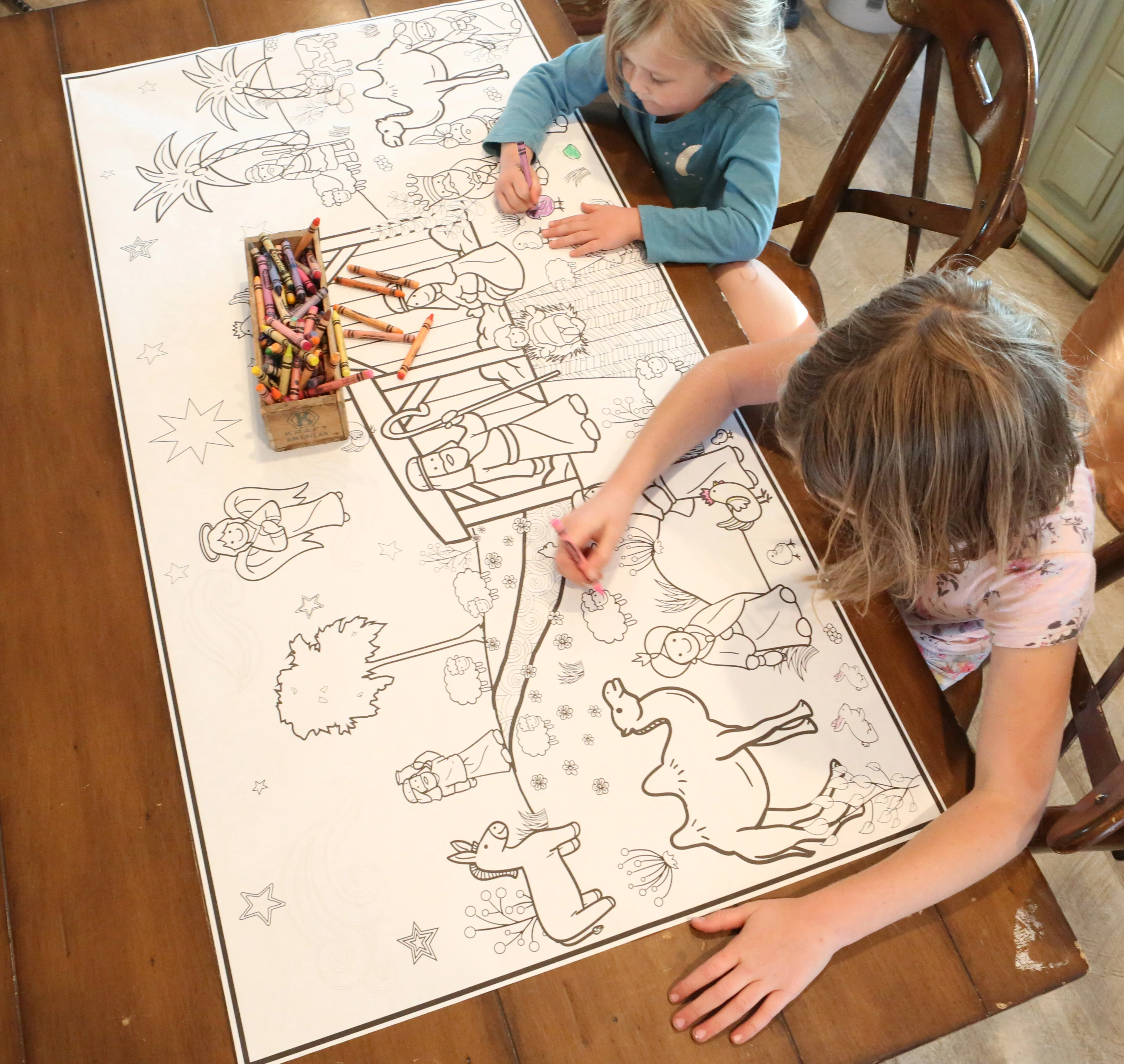 Nativity Everyday Event Poster and Banner | Large Coloring & Activity Poster for Celebrations, Kids, and Christmas Parties - Image 3