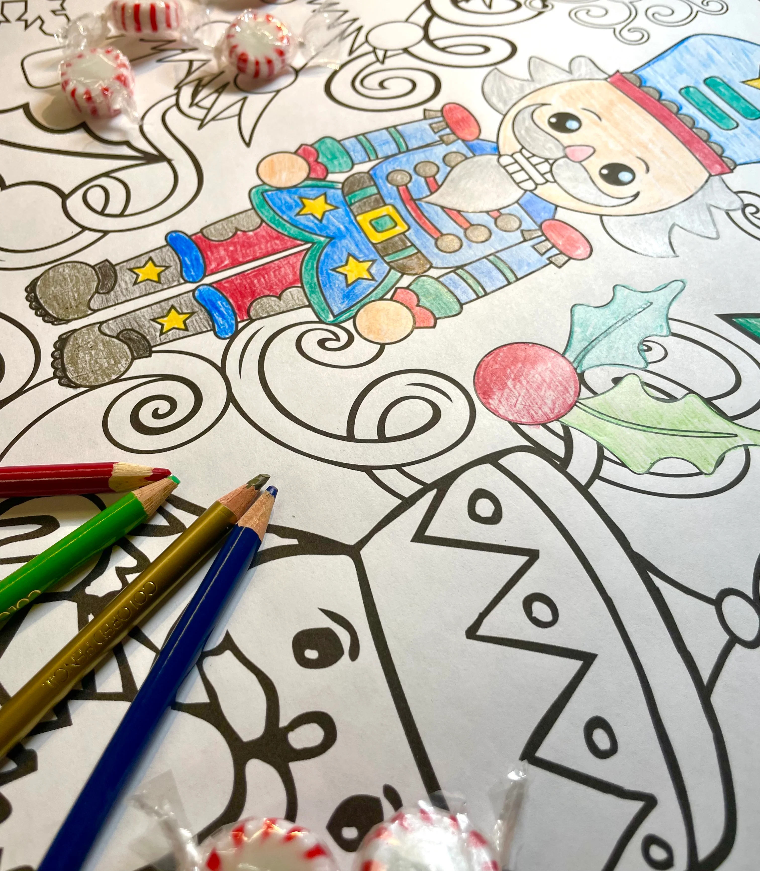 Christmas Nutcracker Everyday Event Poster and Banner | Large Coloring & Activity Poster for Celebrations, Kids, and Christmas Parties - Image 4