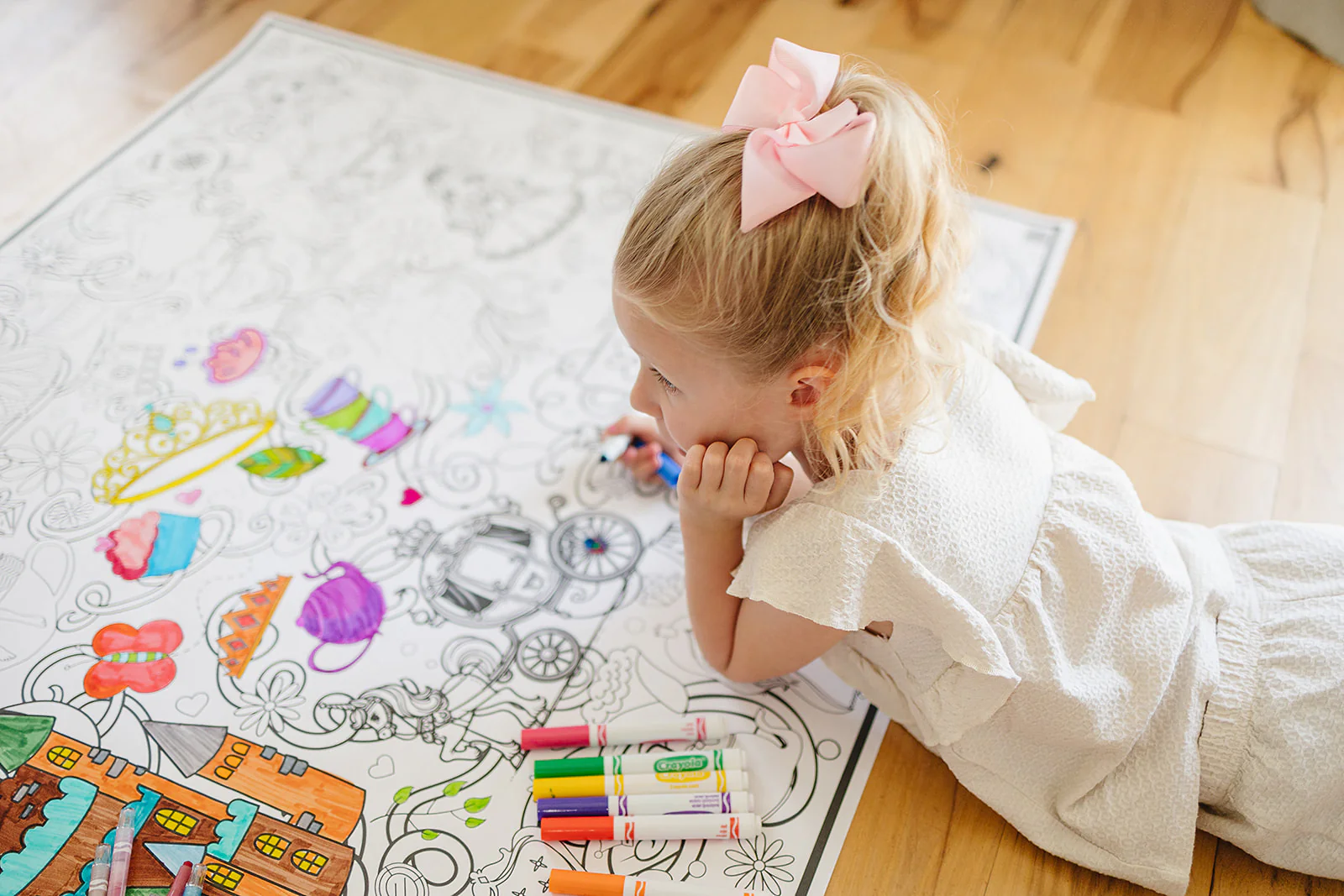 Princess Tea Party Everyday Event Poster and Banner | Large Coloring & Activity Poster for Celebrations, Kids, and Tea Parties - Image 6