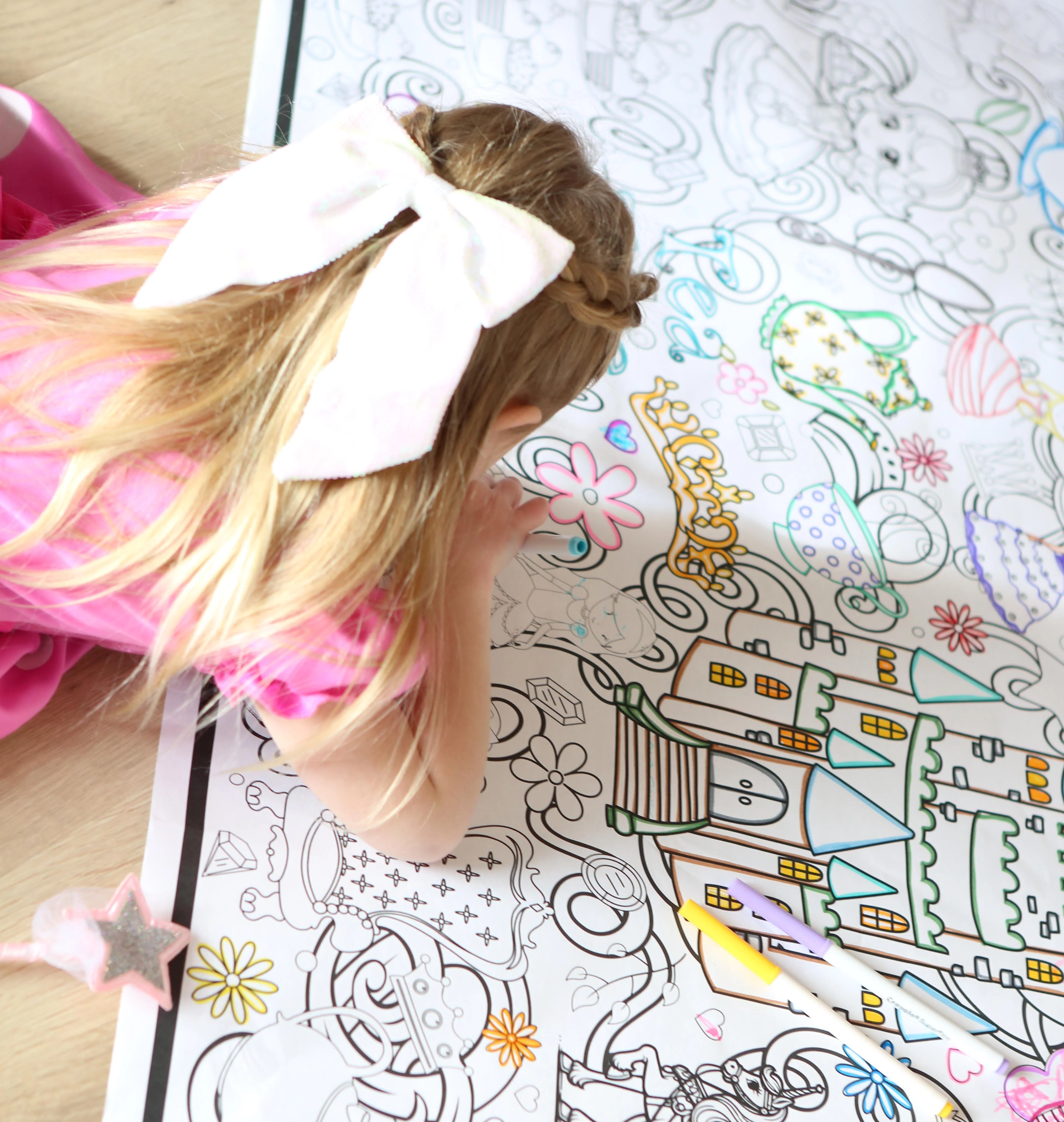 Princess Tea Party Everyday Event Poster and Banner | Large Coloring & Activity Poster for Celebrations, Kids, and Tea Parties - Image 9