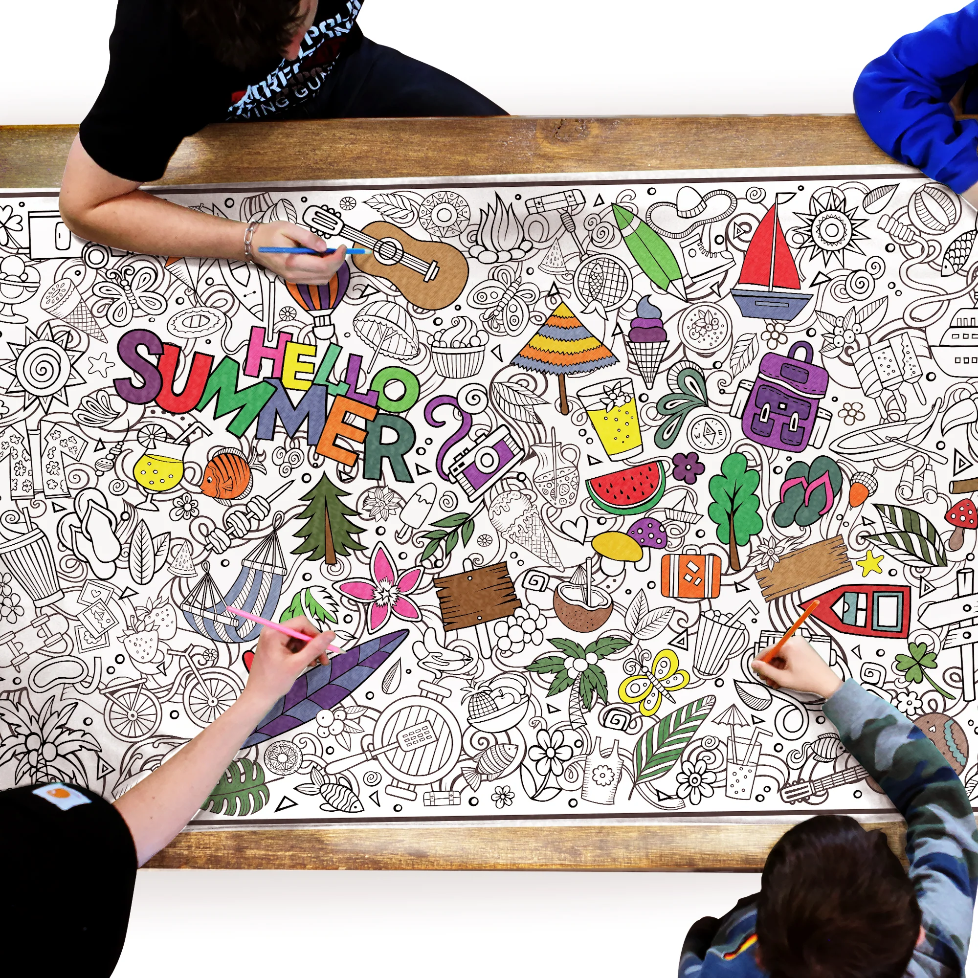 Summertime Everyday Event Banner | Large Coloring & Activity Poster for Celebrations, Camping & Groups - Image 10