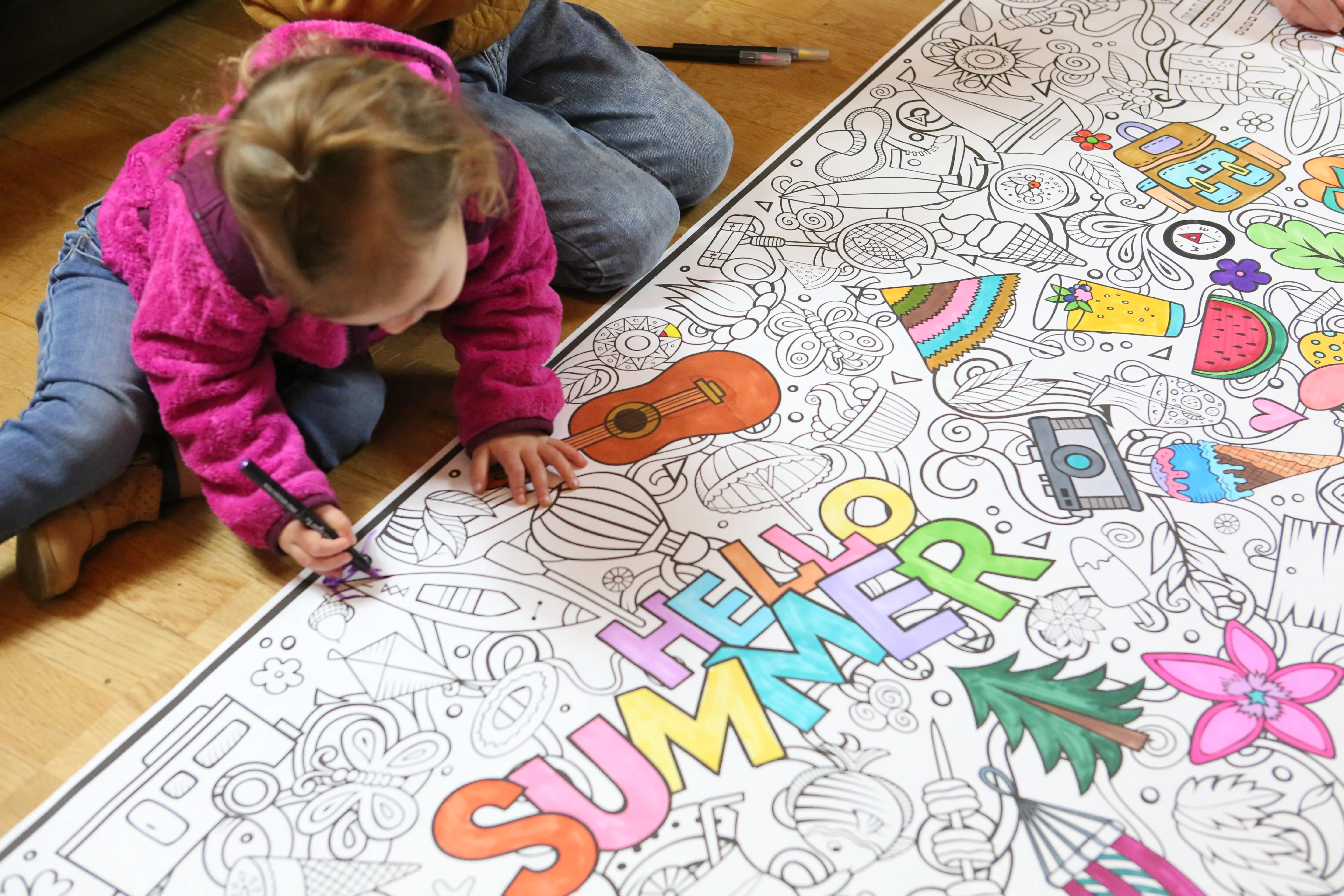 Summertime Everyday Event Banner | Large Coloring & Activity Poster for Celebrations, Camping & Groups - Image 3
