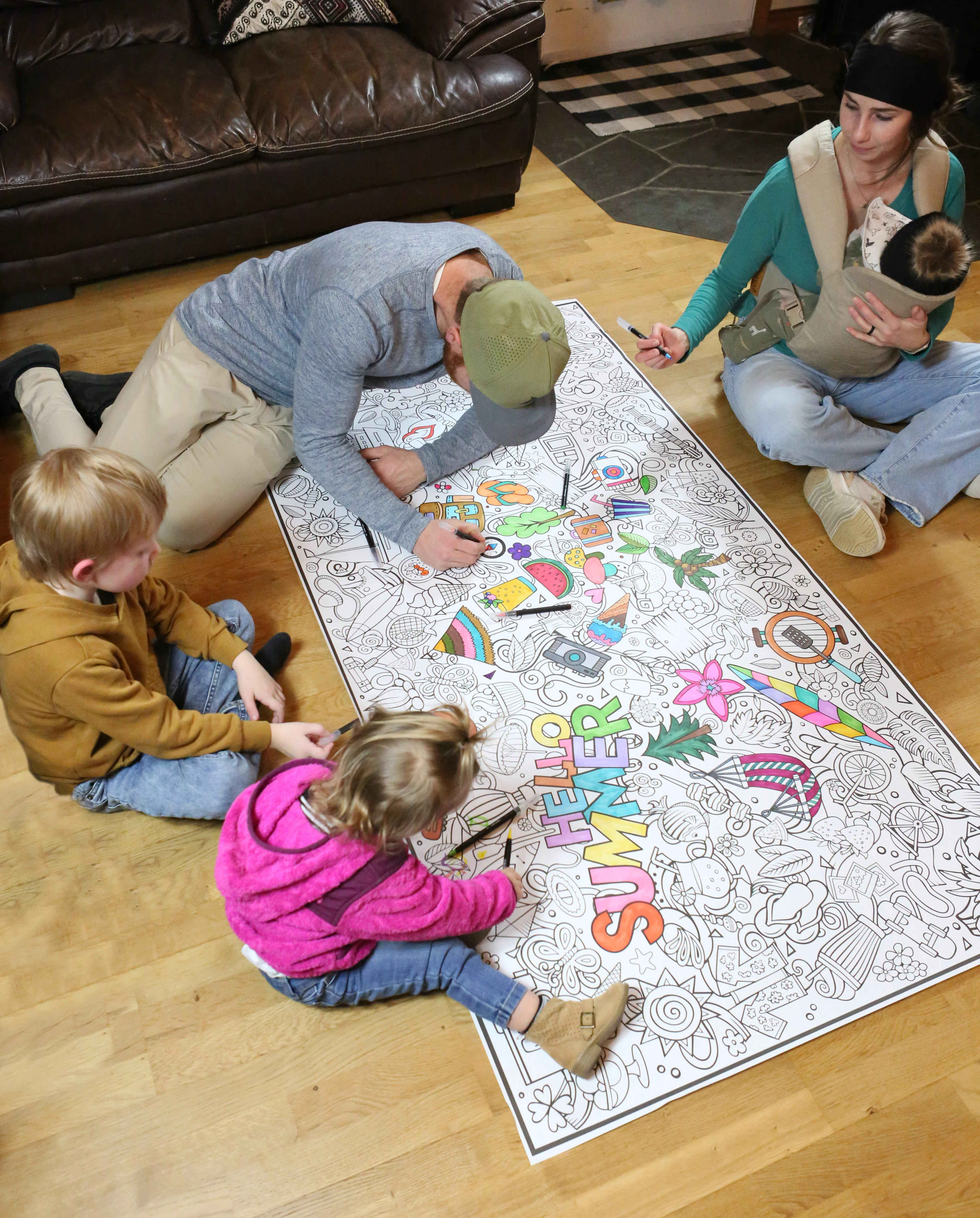 Summertime Everyday Event Banner | Large Coloring & Activity Poster for Celebrations, Camping & Groups - Image 9