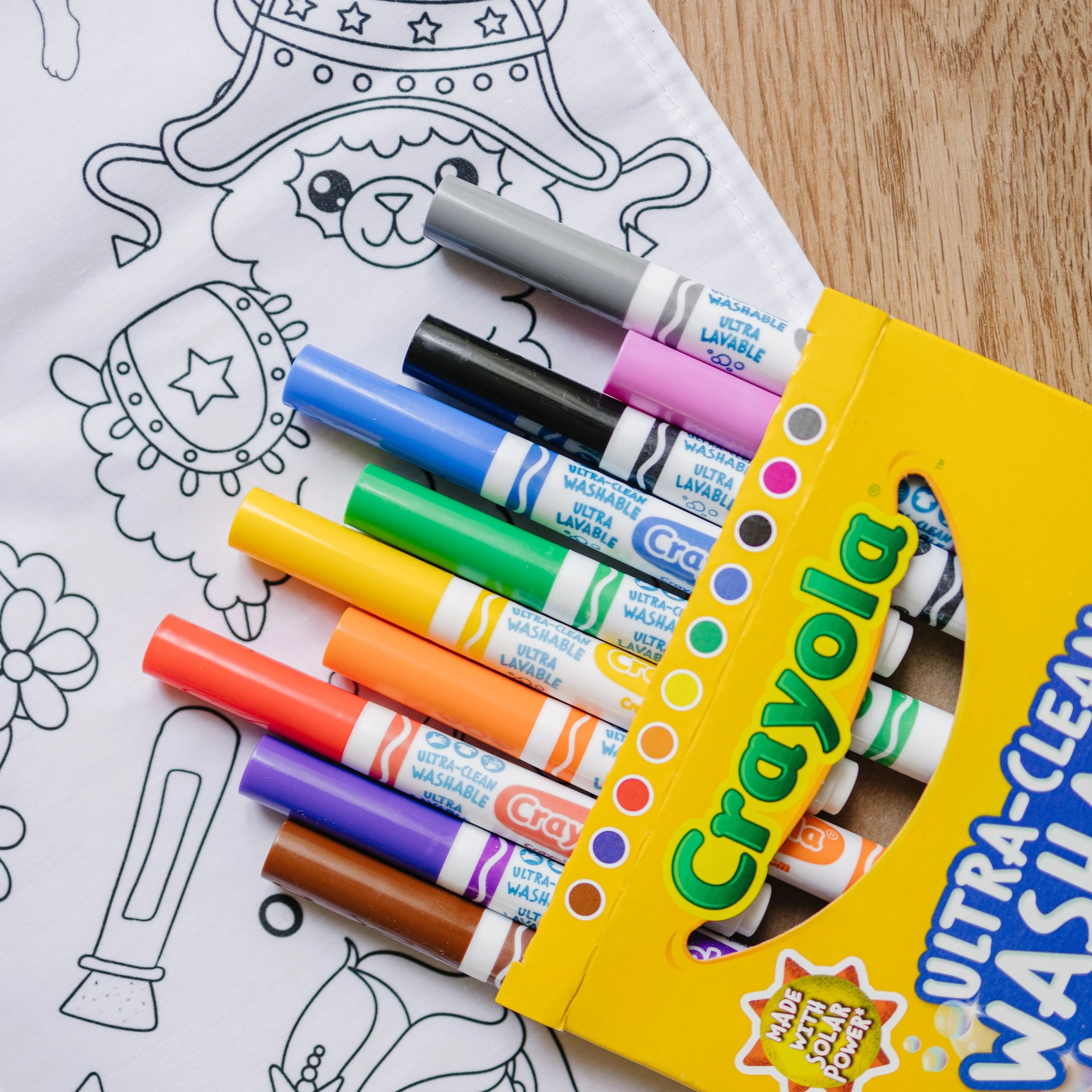 Birthday Washable Coloring Tablecloth- Reusable Coloring Activity - Image 9