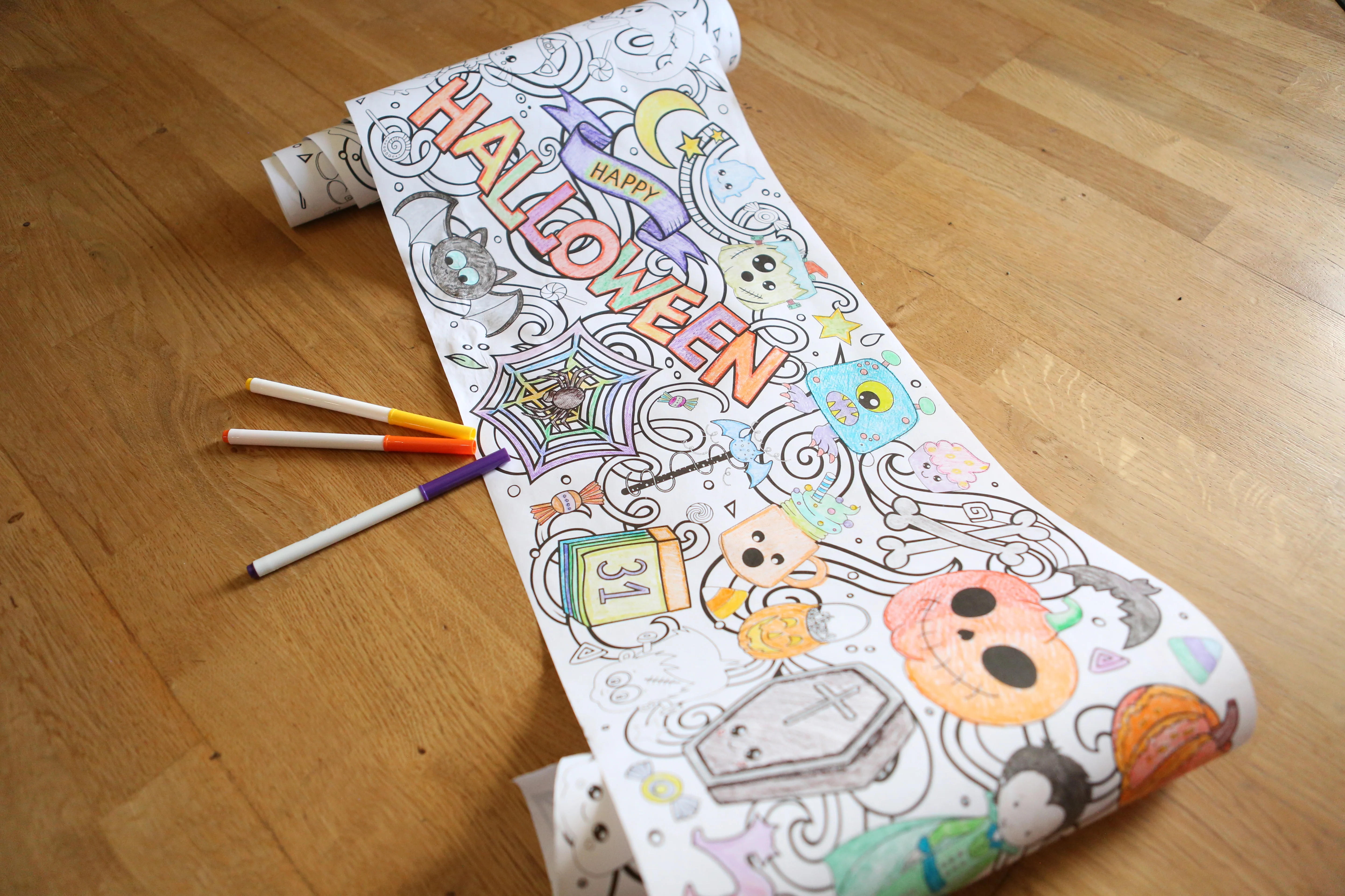 Halloween Coloring Roll - 18 ft long - Image 14