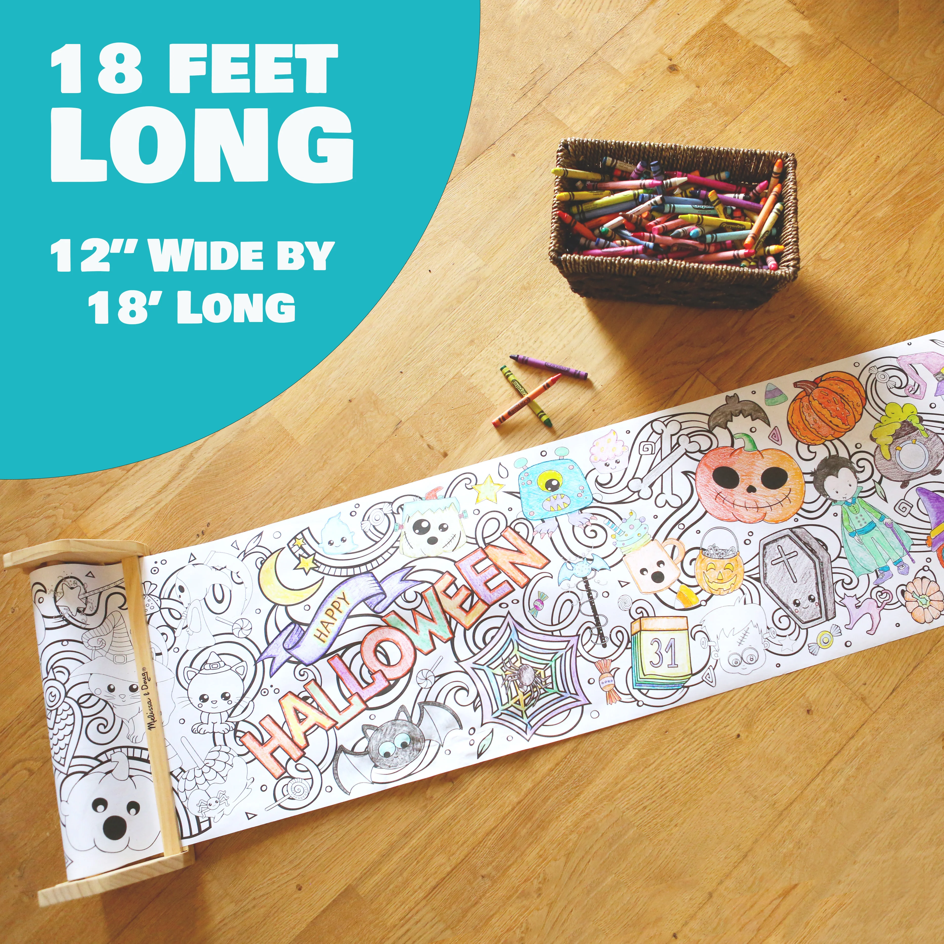 Halloween Coloring Roll - 18 ft long - Image 3