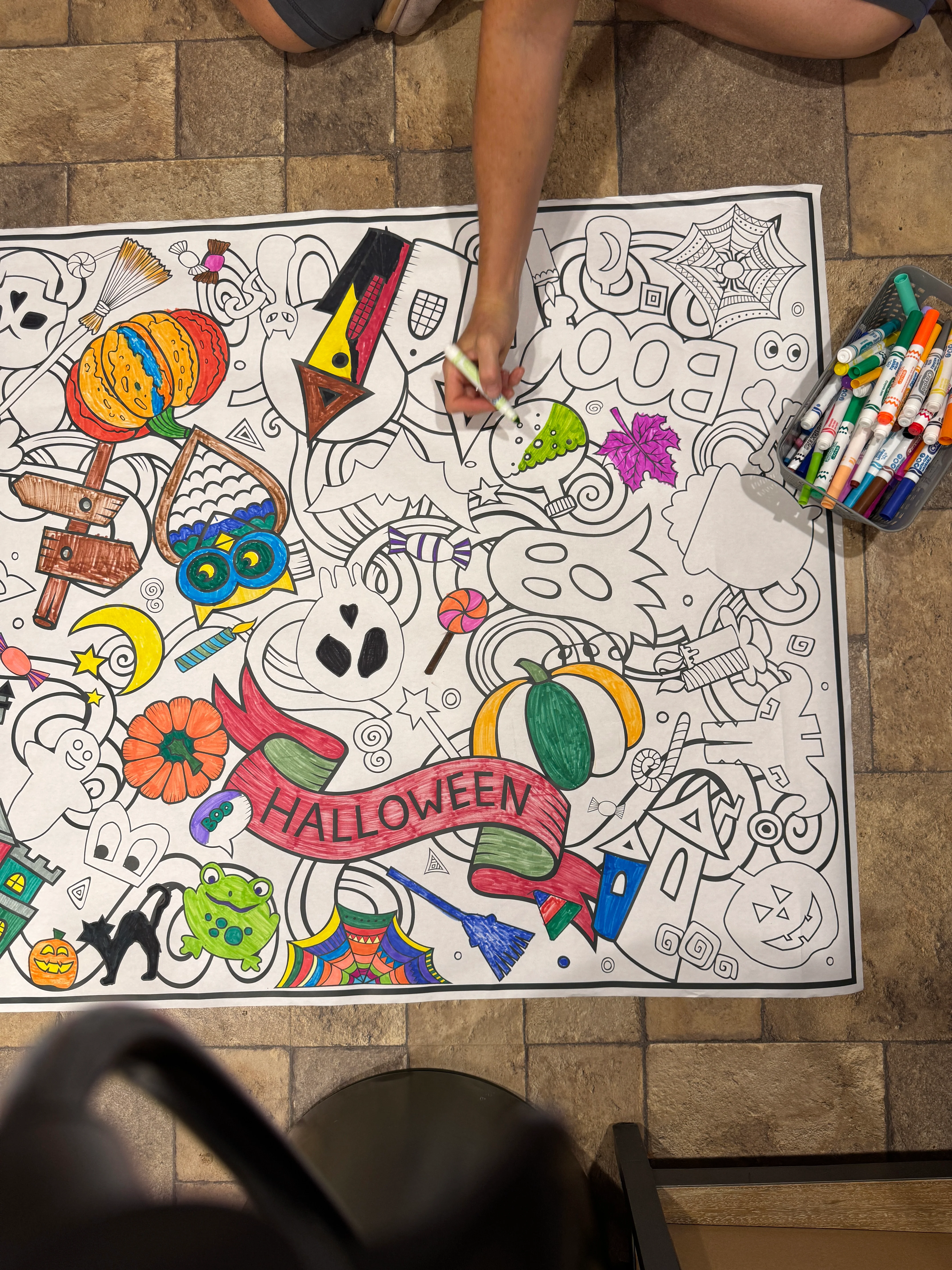 Halloween Everyday Event Poster and Banner | Large Coloring & Activity Poster for Celebrations, Kids, and Halloween Parties - Image 10