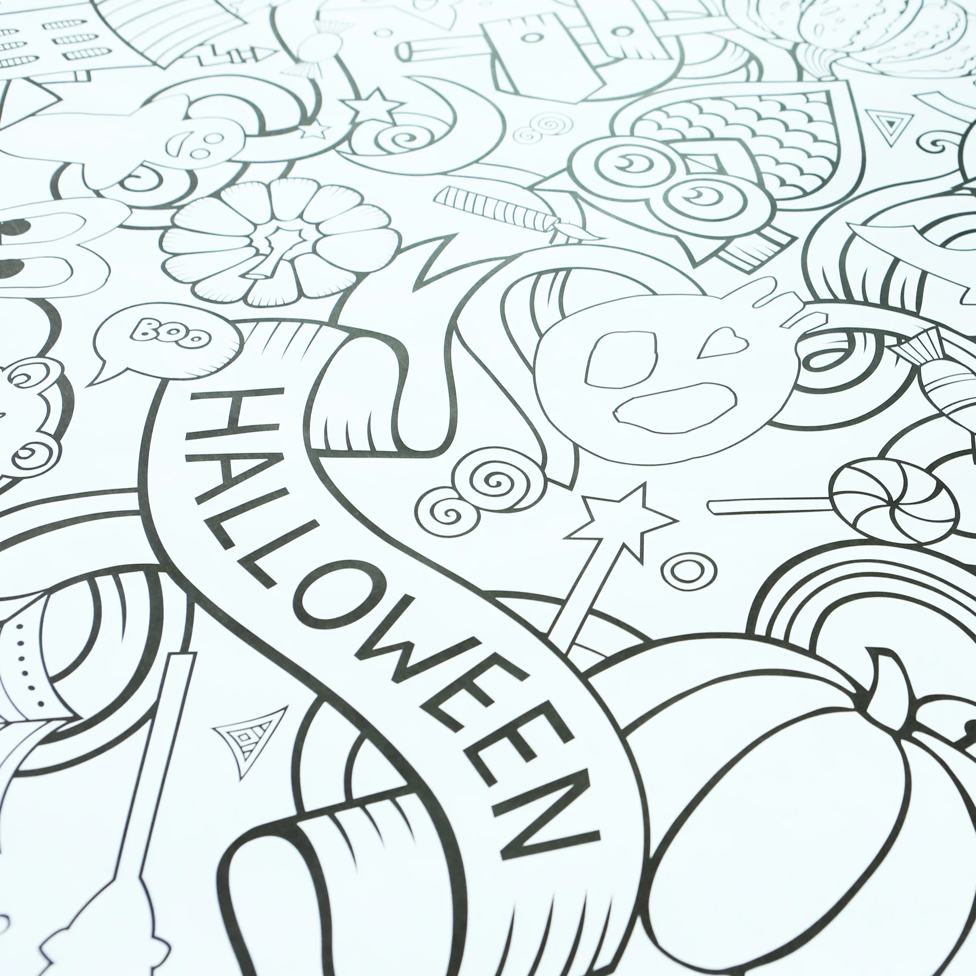 Halloween Everyday Event Poster and Banner | Large Coloring & Activity Poster for Celebrations, Kids, and Halloween Parties - Image 5