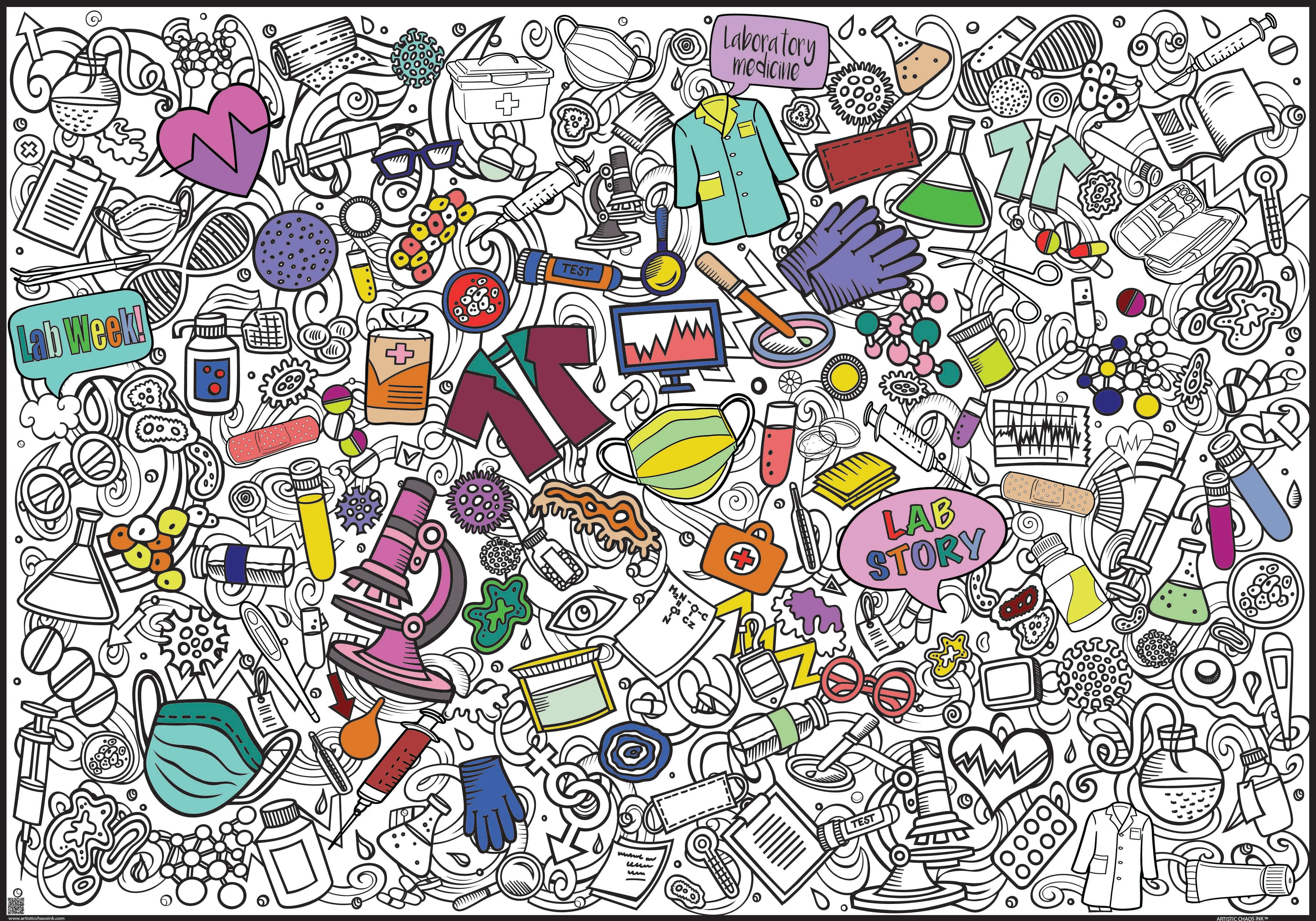 PERSONALIZED Lab Fun Coloring Poster |Lab Celebration - Image 3