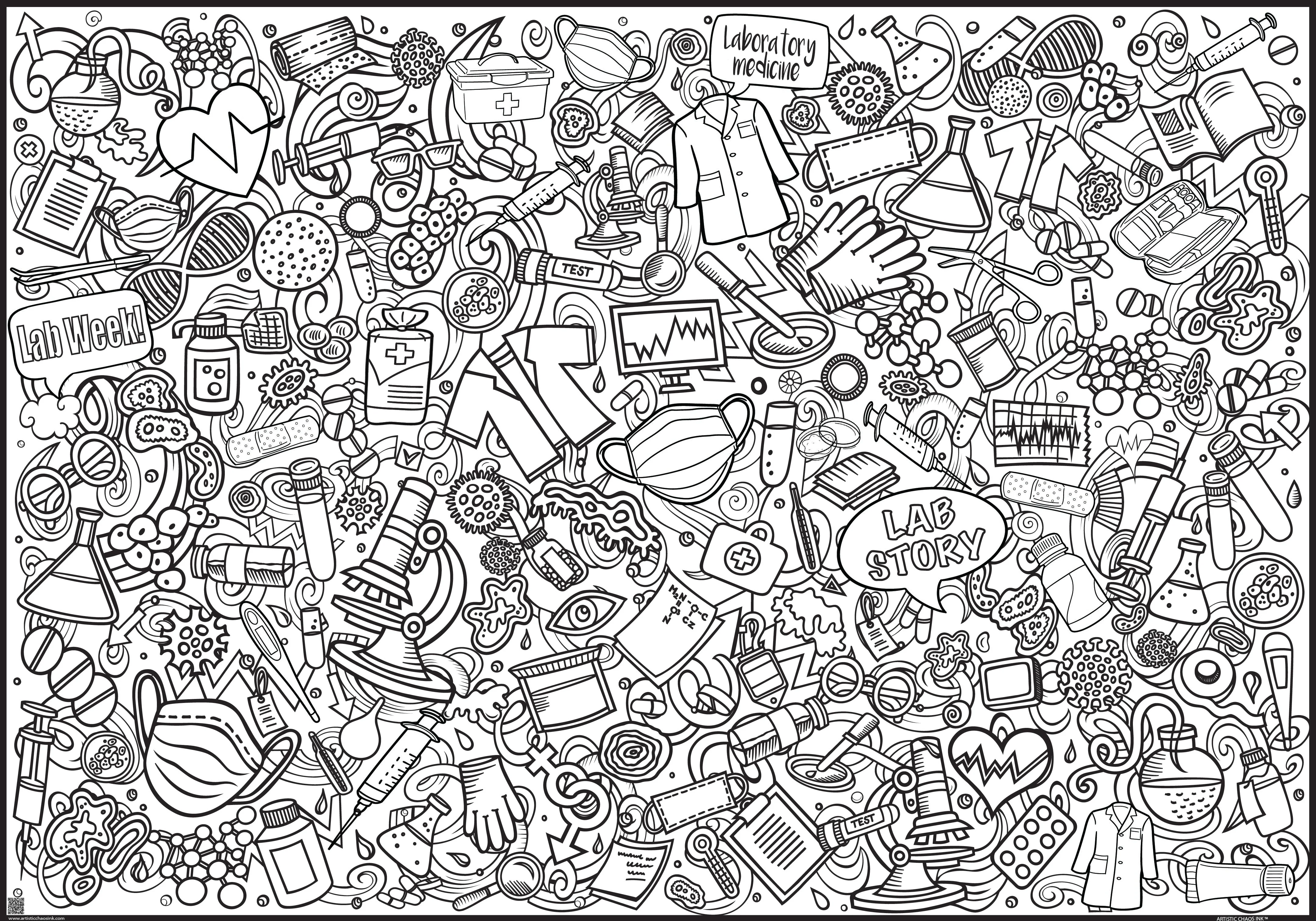 PERSONALIZED Lab Fun Coloring Poster |Lab Celebration - Image 4