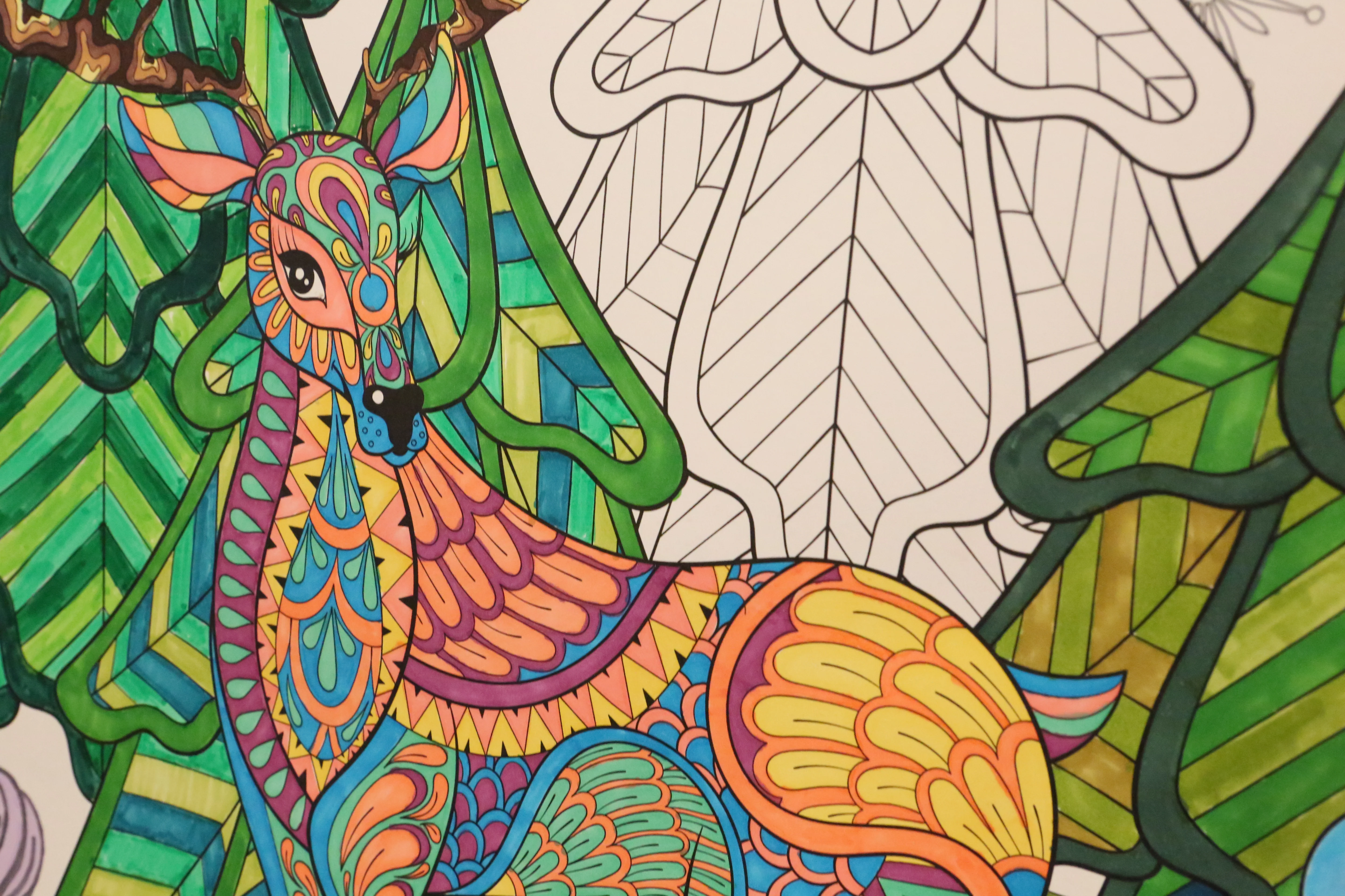 Christmas Sleigh Giant Coloring Poster – Large Holiday Wall Art for Families & Group Coloring Activity for Parties & Celebrations - Image 7