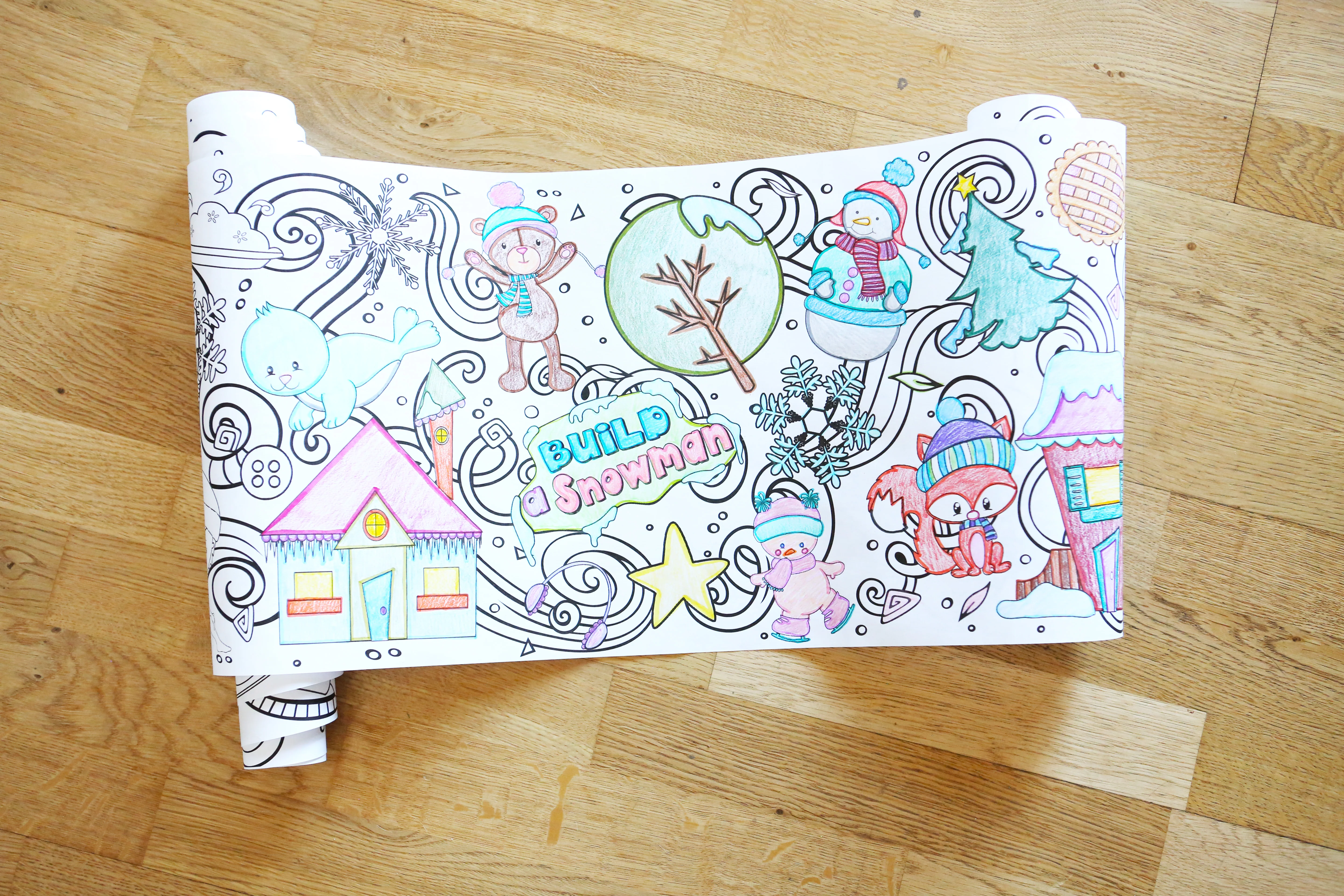 Winter Wonderland 18-Foot Coloring Roll - Image 4
