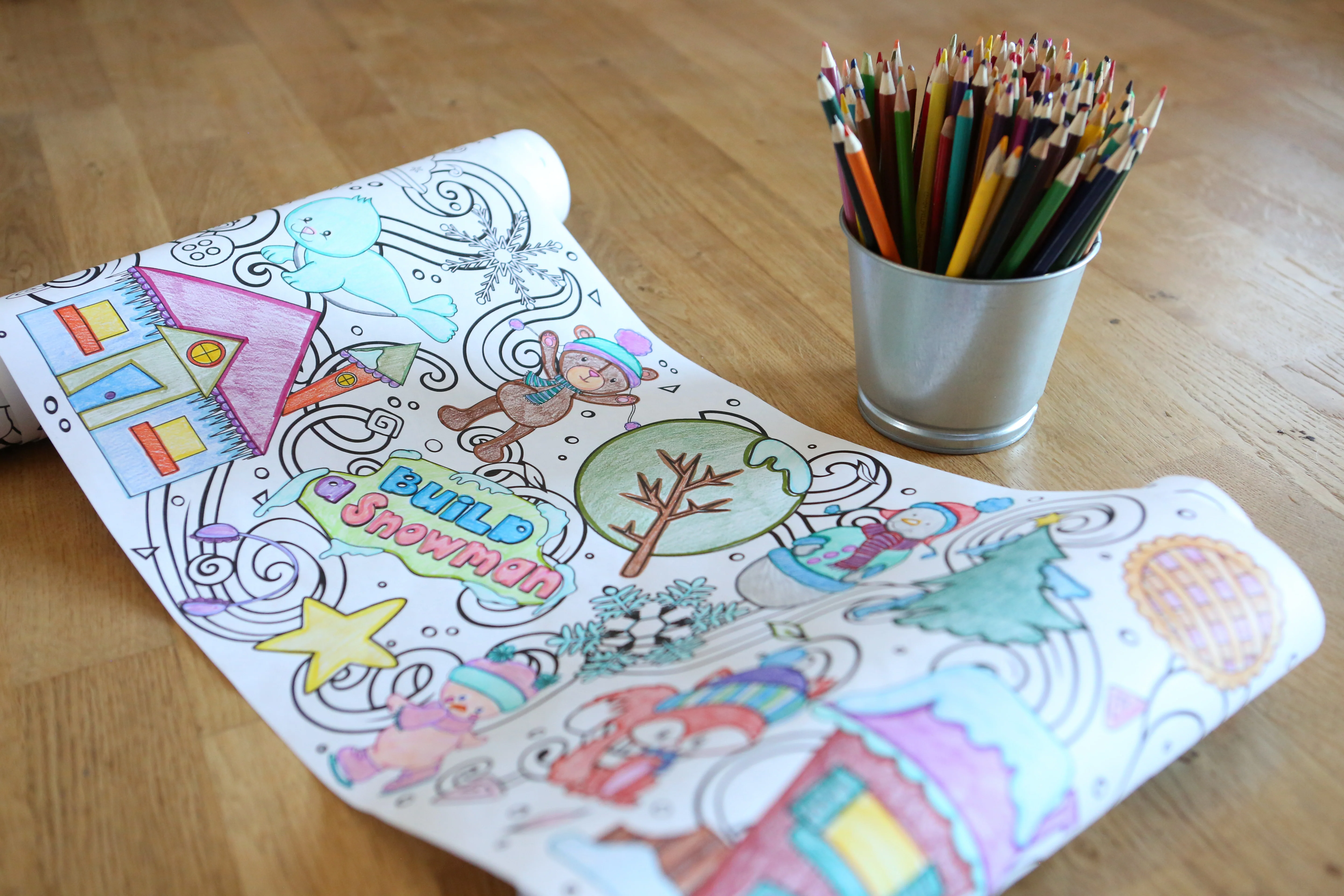 Winter Wonderland 18-Foot Coloring Roll - Image 6