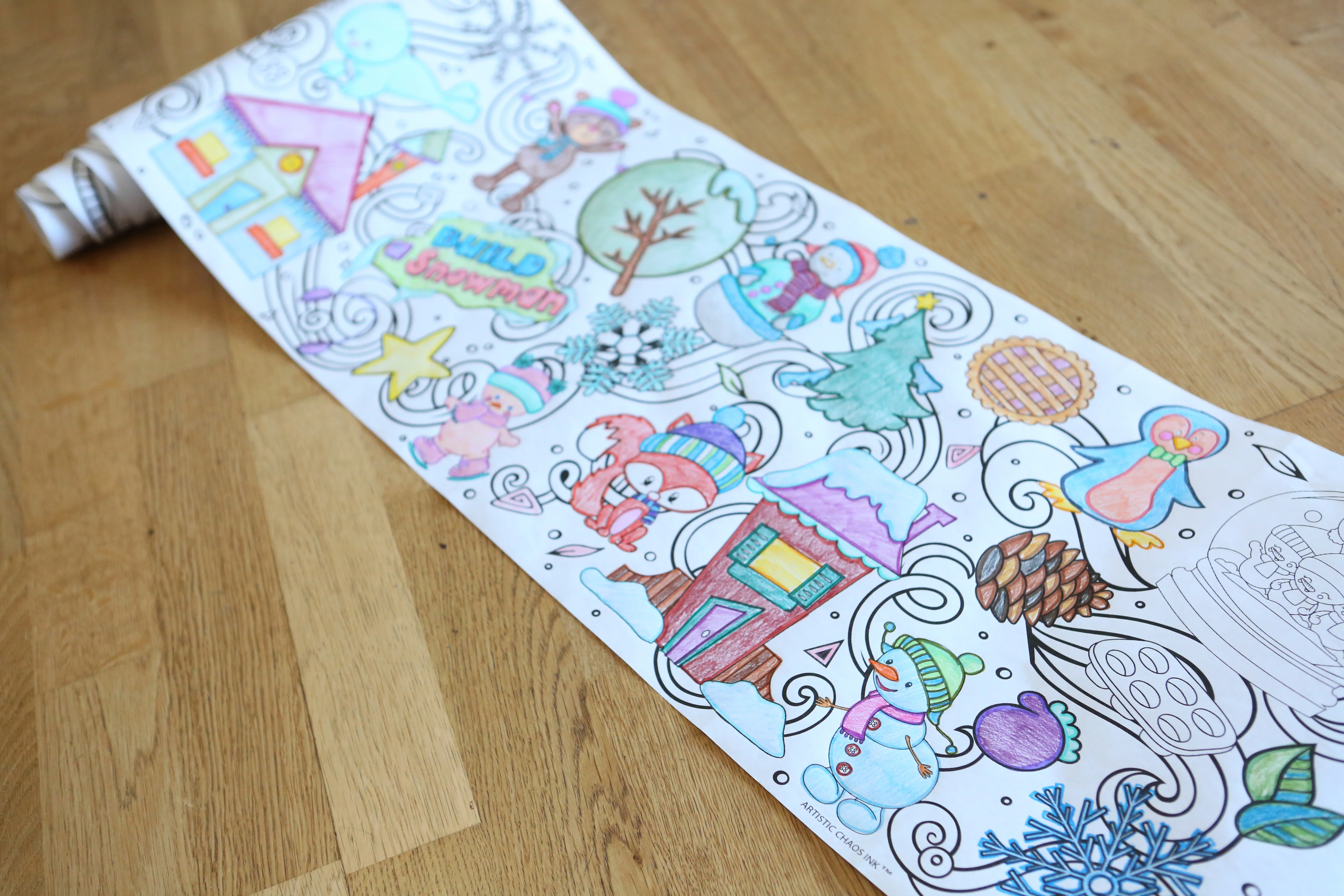 Winter Wonderland 18-Foot Coloring Roll - Image 7